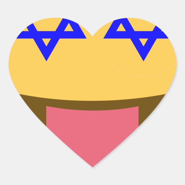 Sticker Cœur chanukkah hanoukka emoji (Devant)