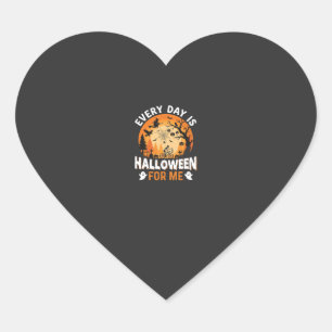 Sticker Cœur Chaque Jour Est Halloween Vintage T Shirt Design