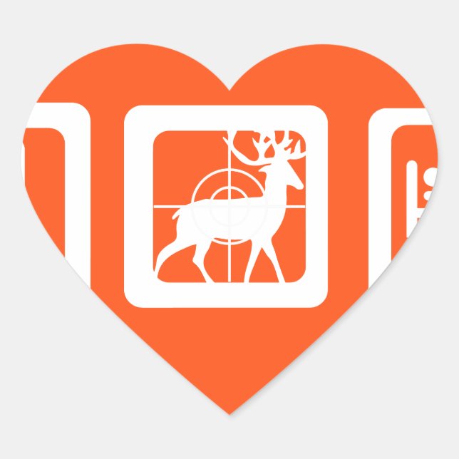 Sticker Cœur Chasse au sommeil (Devant)