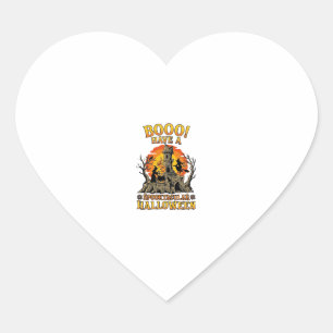 Sticker Cœur Château de sorcière de Halloween Spooktacular Booo