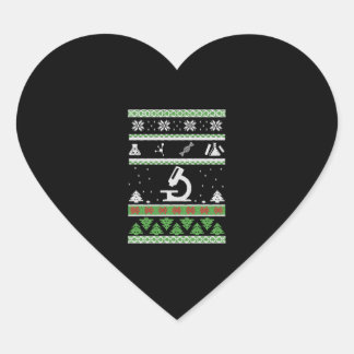 Sticker Cœur Chemise de chimie - Laboratoire - Science - Vilain