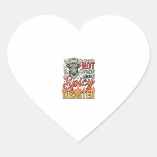 Sticker Cœur Chemise occidentale vintage de vache des Highlands