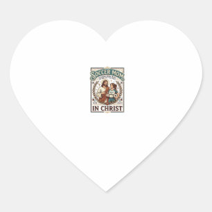 Sticker Cœur Chemise Vintage Jésus Volleyball Softball Football