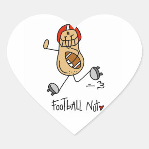 Sticker Cœur Chemises et Cadeaux pour les Fous de Football
