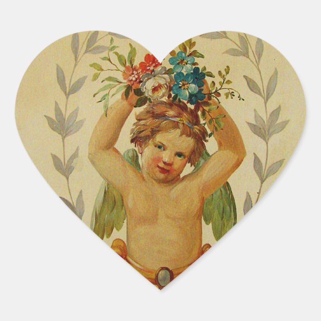 Sticker Cœur Cherub avec des places (Devant)