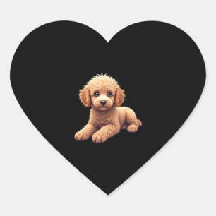 Sticker Cœur Chiens Amoureux des animaux de canicules amusants