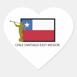 Sticker Cœur Chili Santiago East Mission LDS CTR