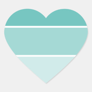 Sticker Cœur Chip bleu turquoise