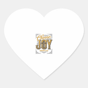 Sticker Cœur Choisissez Joie Romains 15_13 Christian Faith Shir