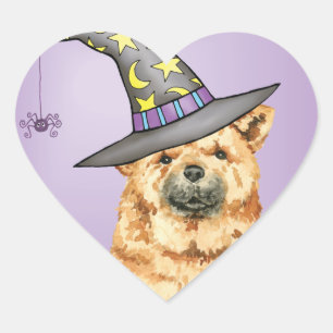 Sticker Cœur Chow Witch