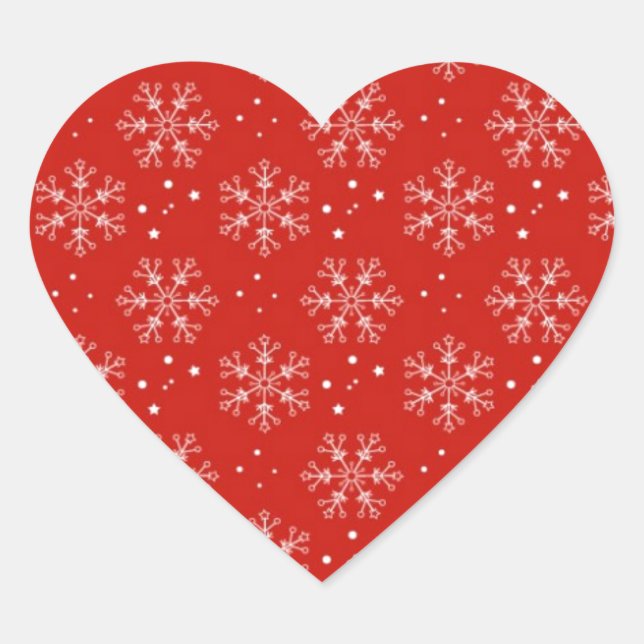 Sticker Cœur christmas (Devant)