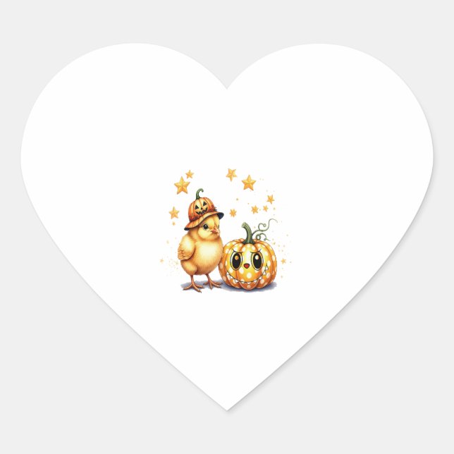 Sticker Cœur Chute citrouille de café Mug avec chat (Devant)