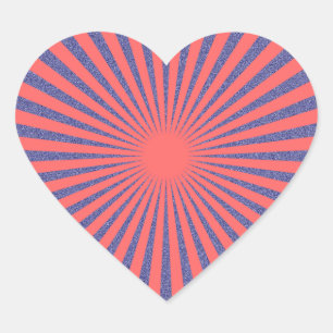 Sticker Cœur Cible rouge -