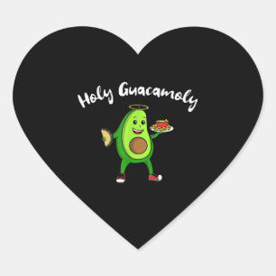 Sticker Cœur Cinco de Mayo Saint Guacamole Avocado Taco Food