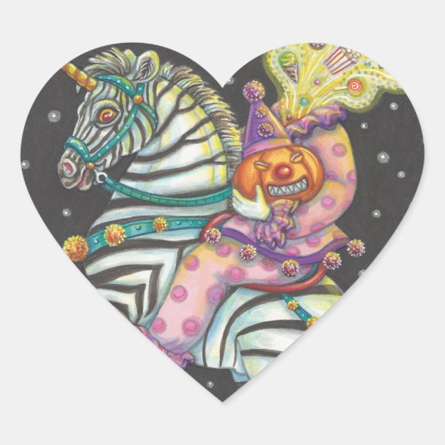 STICKER CŒUR CIRCUS DE COURBURE EN COURBURE, BÂTIMENTS DE L'UNI (Devant)