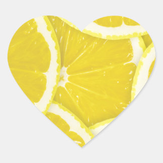 Sticker Cœur Citrons
