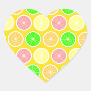 Sticker Cœur Citrus