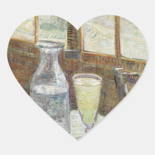 Sticker Cœur Classique Van Gogh Café Paris Absinthe Art