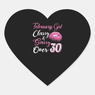Sticker Cœur Classy & Sassy Over 30