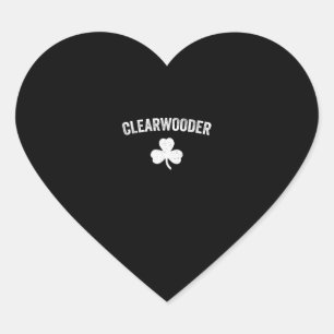 Sticker Cœur Clearwooder St. Patrick's Baseball Clearwater Phil