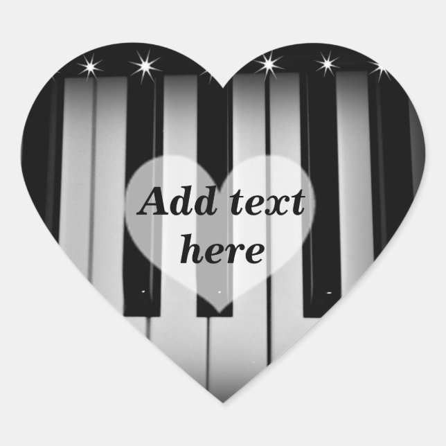 Sticker Cœur Clés d'amour_ (Devant)