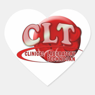 STICKER CŒUR CLT RBC LOGO CLINIQUE LAB TECH CELLULES SANGUINES