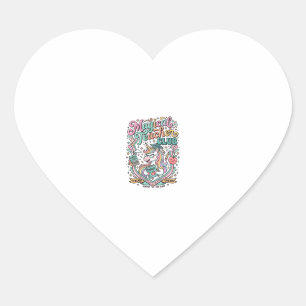 Sticker Cœur Club de professeur magique de licorne Kawaii Marke
