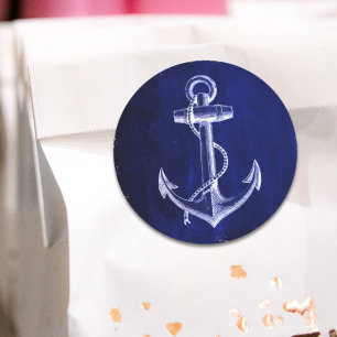 Sticker Cœur coastal chic nautical marine