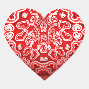 Sticker Cœur Cœur abstrait pour la Saint-Valentin