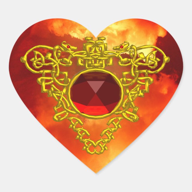 STICKER CŒUR COEUR CELTIQUE (Devant)