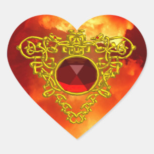 STICKER CŒUR COEUR CELTIQUE