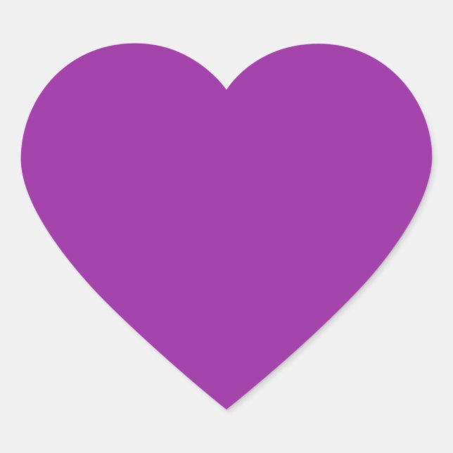 Sticker Cœur Coeur couleur pourpre (Devant)