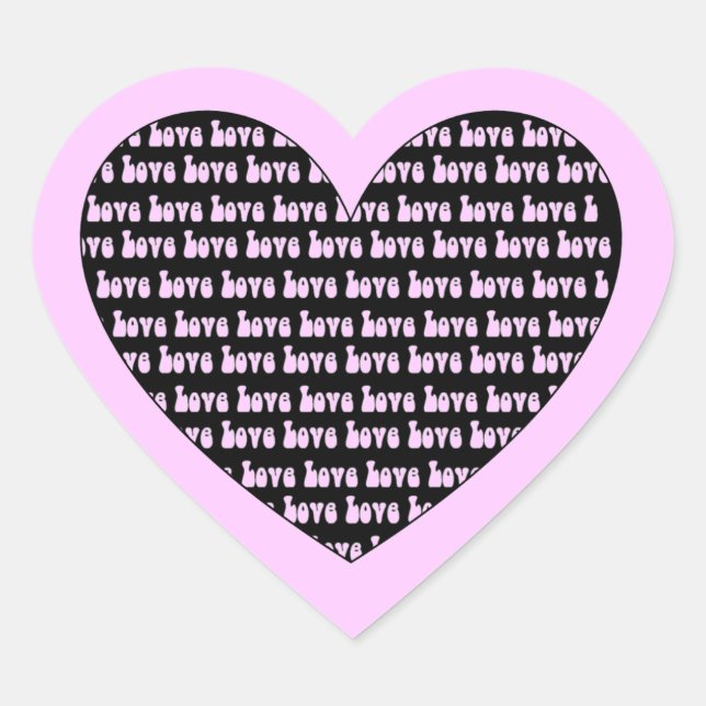 Sticker Cœur Coeur d'amour (Devant)
