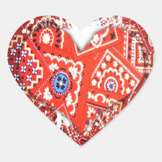 Sticker Cœur coeur de bandana