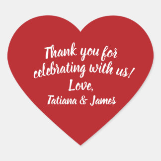 Sticker Cœur Coeur de Merci personnalisable de script