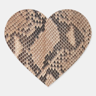 Sticker Cœur Coeur de peau de serpent