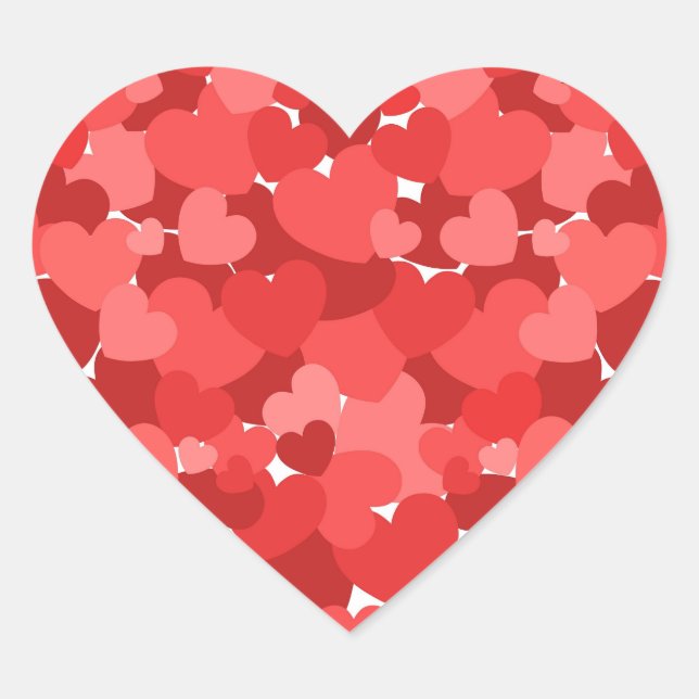 Sticker Cœur coeur des pétales (Devant)