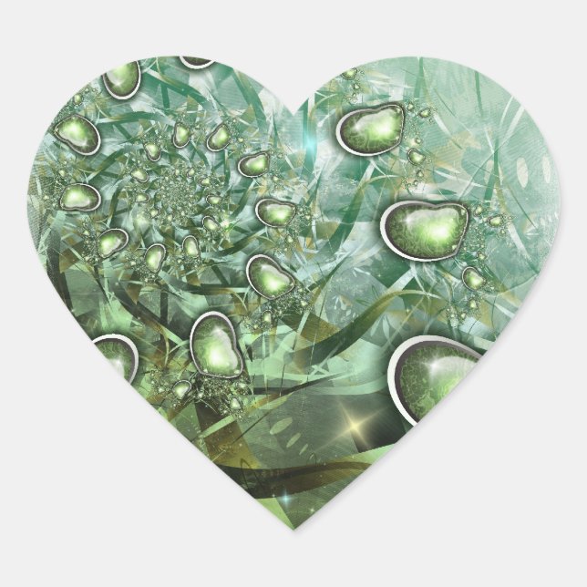Sticker Cœur coeur du printemps (Devant)