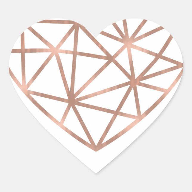 Sticker Cœur Coeur géométrique Smitten (Devant)