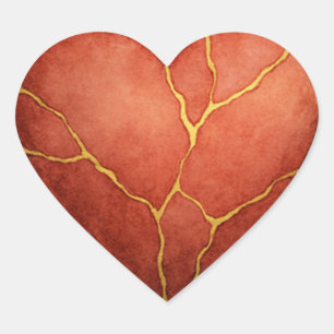 Sticker Cœur Coeur Kintsugi
