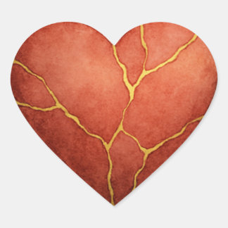 Sticker Cœur Coeur Kintsugi