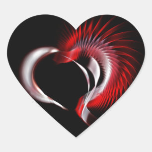Sticker Cœur Coeur métallique