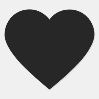 Sticker Cœur Coeur noir
