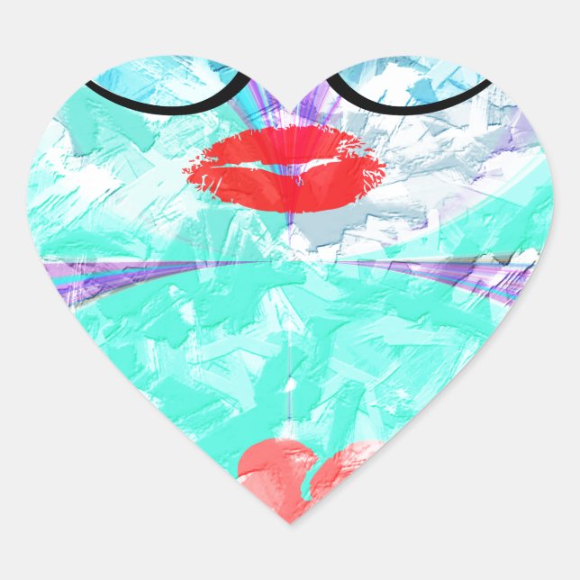 Sticker Cœur Coeur parfait (Devant)