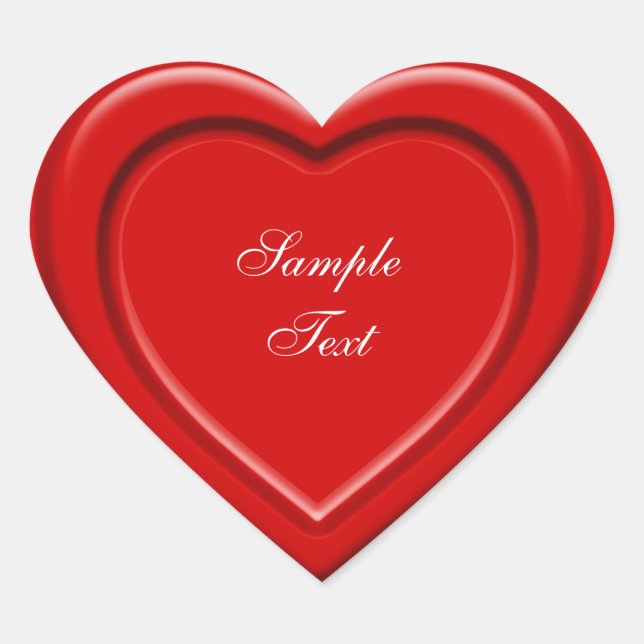 Sticker Cœur Coeur rouge (Devant)