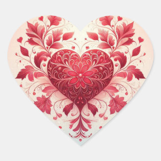 Sticker Cœur Coeur rouge