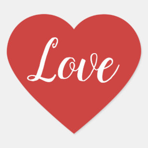Sticker Cœur Cœur rouge amour Saint-Valentin