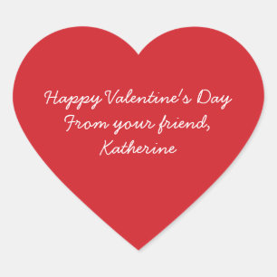 Sticker Cœur Coeur rouge mignon Salle de classe pour enfants de