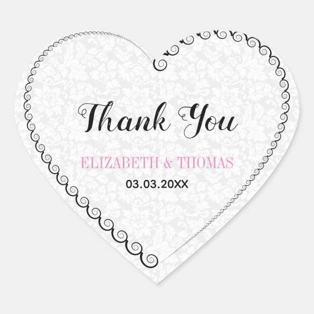 Sticker Cœur Coeur spiral (Devant)