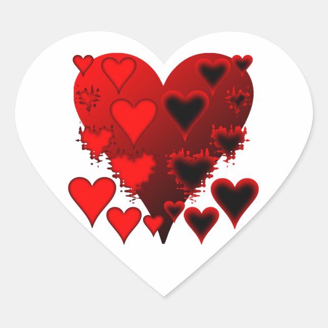 Sticker Cœur Coeurs (Devant)